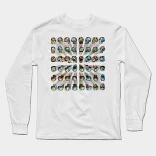 Skull Army of Color Long Sleeve T-Shirt